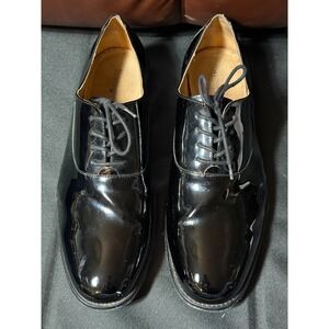 Florsheim Patent Leather Tuxedo Dress Shoes Mens 13 3E Black Formal Oxford